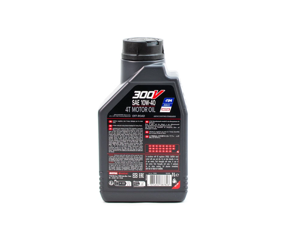 Huile Moteur MOTUL 300V OFF ROAD 10W40 1L - Photo 2/2