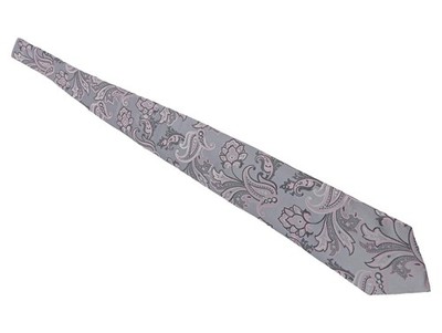 The Tie Bar Herren Krawatte Grau Paisley Seide Elegant Business