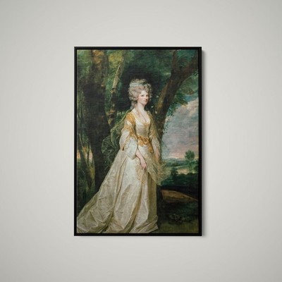 Joshua Reynolds - Lady Sunderlin - Art Print on Paper or Canvas