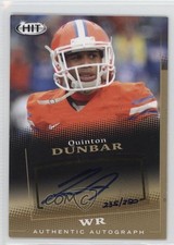 2015 Sage Hit Auto Gold 235/250 Quinton Dunbar #A101 Auto f1i