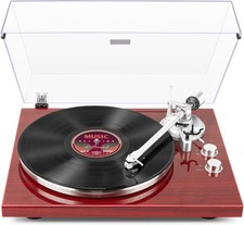 1 by ONE Belt Drive Turntable with Bluetooth Connectivity, Built-in Phono Pre-am