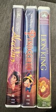 Walt Disney VHS 3 pieces the lion king, Pinoc...