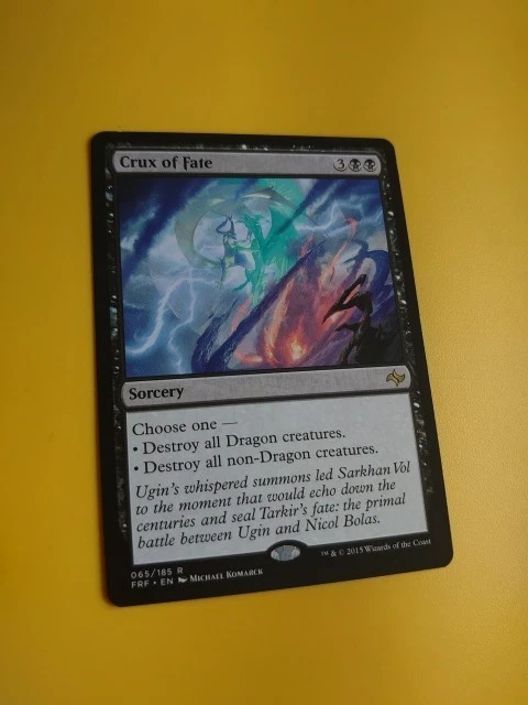 Crux of Fate. Fate Reforged Rare Sorcery Magic the Gathering Card. - Image 3 of 4