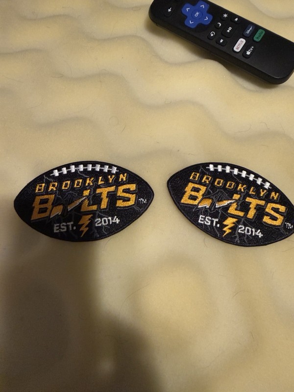 Brooklyn Bolts Patches Jersey Football