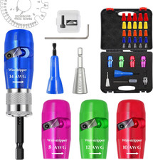 Wire Stripper for Drill, Automatic Wire Stripping & Twisting Tool for AWG 14-12-