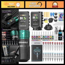 Wireless Tattoo Gun Kit with 2PCS 2300mAh Batteries, 10PCS Inks, 7 Adjustable St