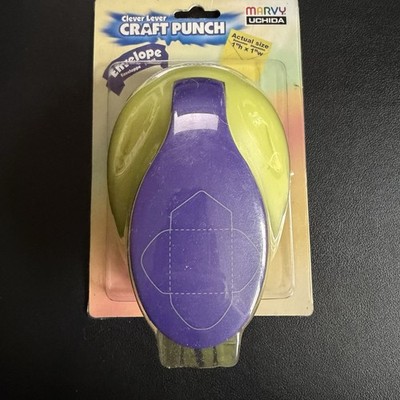 Marvy Uchida Mini Envelope Paper Punch 1'' x 1'' Scrapbook Square Cards McGill