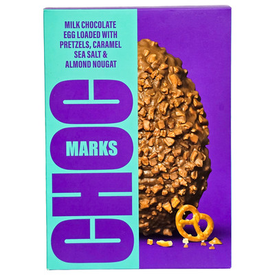 M&S Marks Choc Brezel, Caramel, Sea Salt & Nougat Osterei 294g
