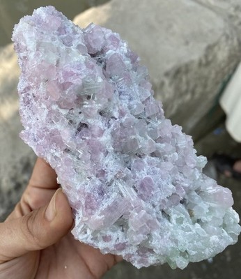 Natural Tourmaline Crystal Bunch, Afghanistan Mineral Collection Piece 490 Gram