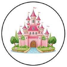 PRINCESS CASTLE ENVELOPE SEALS LABELS STICKERS PARTY FAVORS