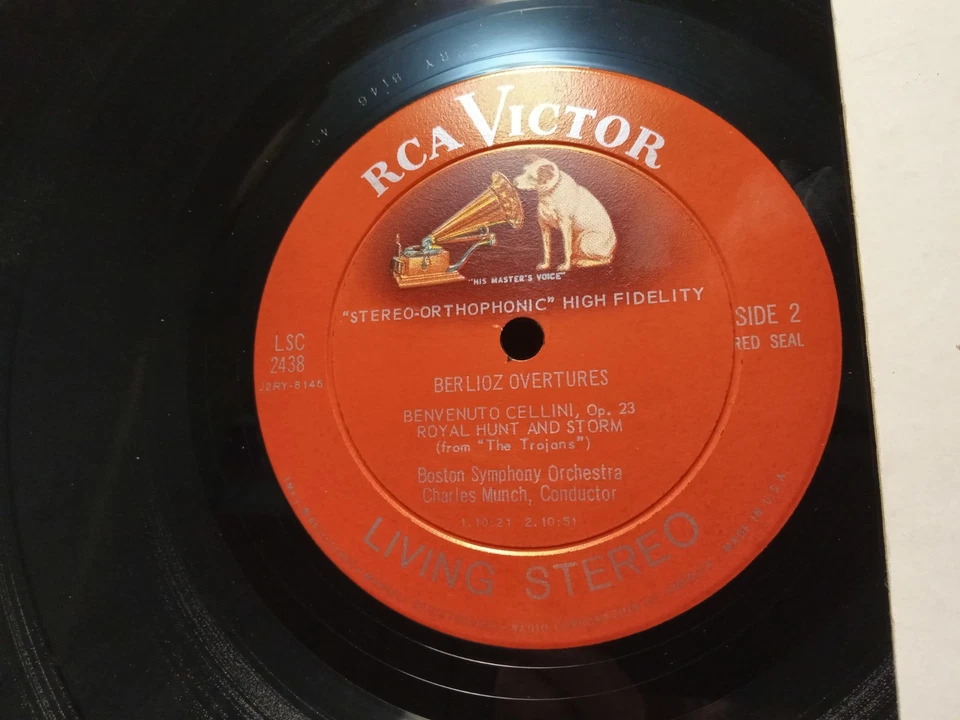 Boston, Munch - Berlioz Overtures, RCA Victor Living Stereo LSC-2438 SD LP EX Foto 4 de 4