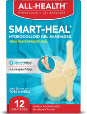 Advanced Smart Heal Hydrocolloid Gel Bandages, Assorted Sizes, 12 Ct  First Aid