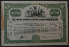 West Indies Sugar Corporation 1951 100 akcji