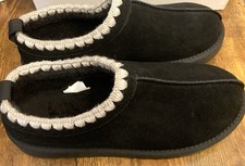 Women's Kaya Genuine Suede Clog Slippers - Auden  Black Size 8