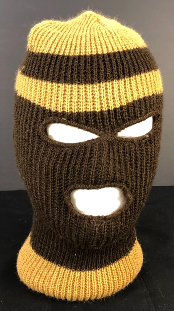 80s Vintage Knit Balaclava Ski Mask Brown Beige Winter Face Cover One Size
Opens in a new window or