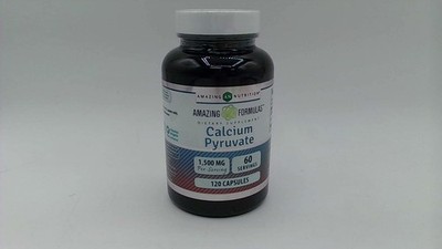 Amazing Formulas CALCIUM PYRUVATE 1500 Mg - 120 Caps Each