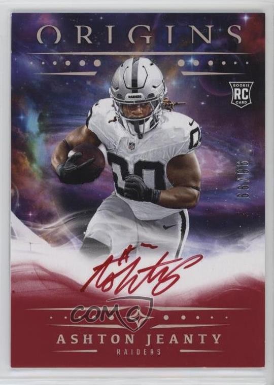 2025 Panini Origins Rookie Auto Red 99/99 Ashton Jeanty #RA-AJE Auto RC 1fl4