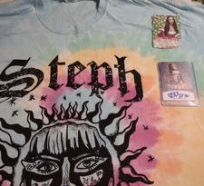 Steph DeLander Tie Dye Shirt XL SDL De lander Brand New W/ Cards One Signed TNA