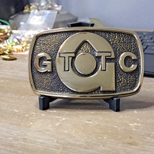 Vintage Solid Brass Belt Buckle. B46 
