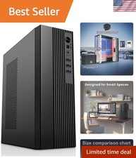 Micro ATX Mini Tower Case - Lightweight  Stylish PC Housing for Compact Builds
