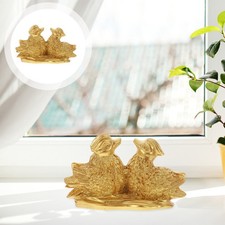 Wedding Gift for Couple Mandarin Ducks Sculpture Resin Home Decoration