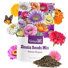 Zinnia Seeds Mix, 1 Oz, Over 3,000 Flowers Seeds, 5 Varieties (Pink, Yellow,  191.84 per gallon