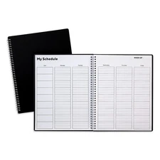 TRU RED 8.5" x 11" Academic Weekly Teacher Planner Black 3/Pack TR59498-21VS