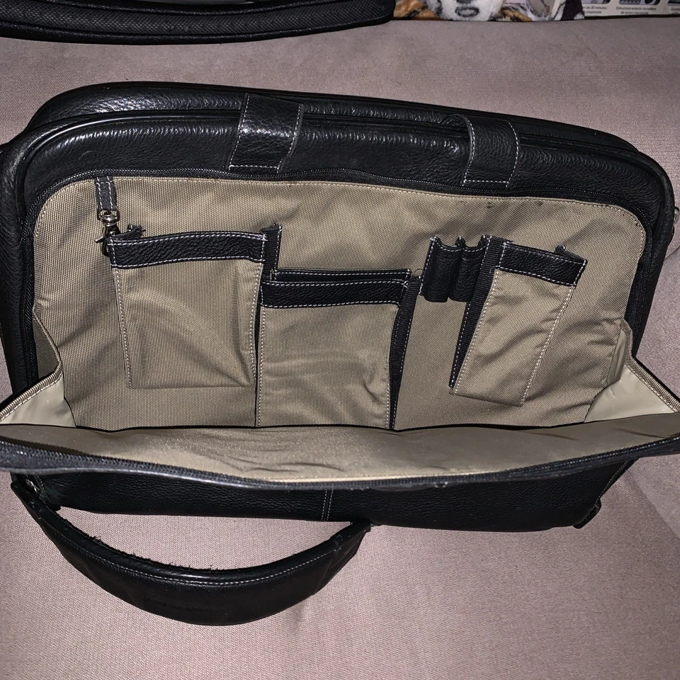 Bolso de cuero para computadora portátil - Johnston & Murphy Foto 4 de 4