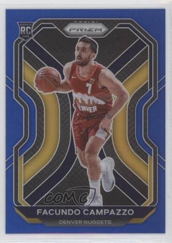 2020-21 Panini Chronicles Prizm Update Blue /99 Facundo Campazzo #505 Rookie RC