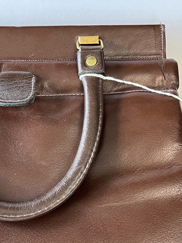 Vintage Margolin Globetrotter Travel Bag Purse Cow Hide New England NOS With Tag - Picture 6 of 21