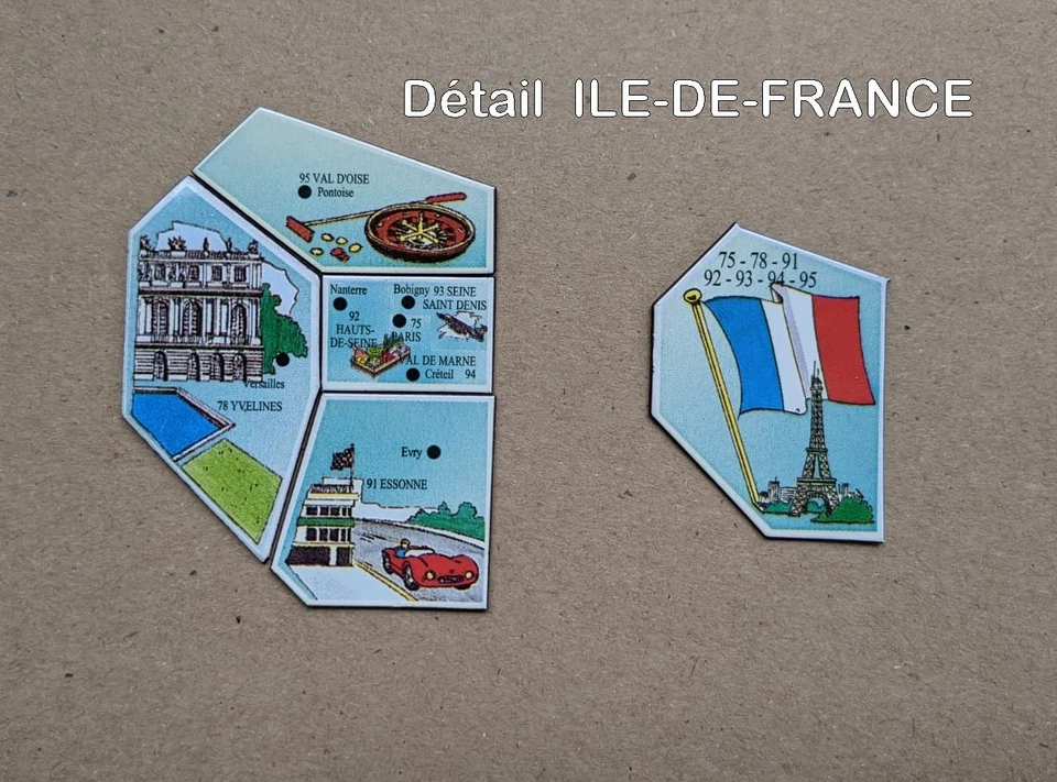 🐔Départements de France, CARTE COMPLETE 1994 LE GAULOIS (Toute 1ère édition) - Photo 2/4
