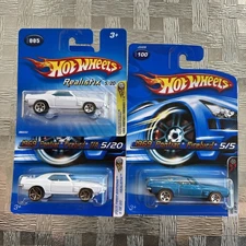 2005 Hot Wheels FE 1969 PONTIAC FIREBIRD T/A Short Card, FTE WHEELS & 2006 Blue
