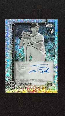 2025 Topps Chrome Trevor McDonald RA-TMC Rookie Black & White Diamond Auto SP