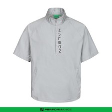 Genuine Malbon Golf Performance Short Sleeve Anorak LIGHT GRAY MAN 