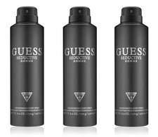 PACK OF 3 GUESS SEDUCTIVE HOMME for Men Deodorizing Body Sp. 6.0 oz /226 ml EACH