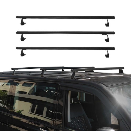 Dachträger Gepäckträger für Nissan NV200 2010-2025 Schwarz Aluminium 3tlg - Bild 1 von 11