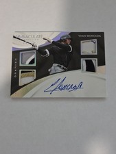 2017 PANINI IMMACULATE QUAD PATCH AUTO YOAN MONCADA CHICAGO QAM-YM 1/1