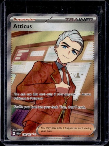 2025 Pokemon Prismatic Evolutions Atticus #134/131