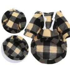NEW: Stay Warm  Stylish: Dog Hoodie in Classic Plaid Pattern X-Large Dogs