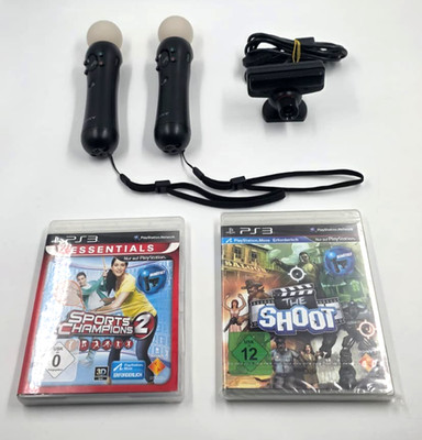 Ps3 Set  2x Motion Controller + Kamera + 2x Spiele | Playstation 3 getestet  