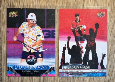 Upper Deck NHL Florida Panthers Trading Card Lot (Tkachuk, Barkov, Bobrovsky)