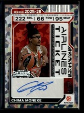 Chima Moneke 2025-26 Contenders EuroLeague Airlines Auto Cracked Ice 04/25 [wyf