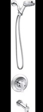 MOEN 82618 Meena 4-Spray Tub and Shower Faucet 1.75 GPM in. Chrome