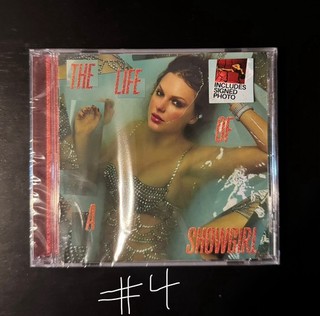 Taylor Swift The Life of a Showgirl CD Hand Signed Photo 4 (in hand)