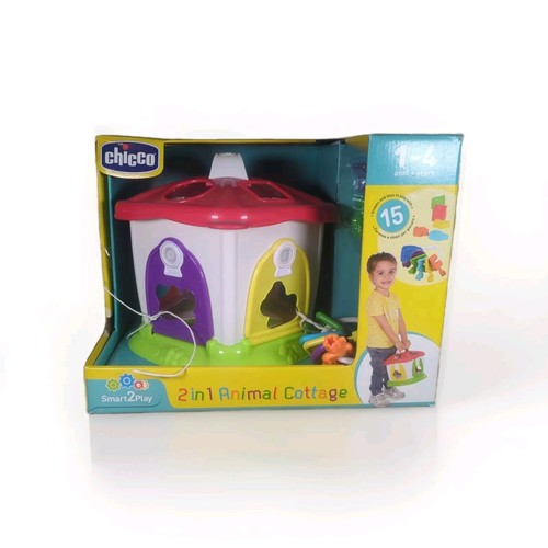 Chicco 2 in 1 Animal Cottage Activity Center Kids Gift Toy Fun Boy Girl