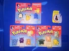 POKEMON  Lot Of 3 New Vintage 1999 Toy Island Nintendo 3D Erasers Stationary Set