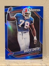 2025 Panini Prizm Black Bruce Smith True Blue Prizm 064/199 - Buffalo Bills HOF