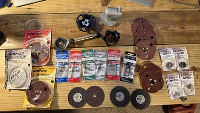 ROTOZIP LOT NEW 24 packs / 39 pieces inc. blades, bits, gears, adapters & more!