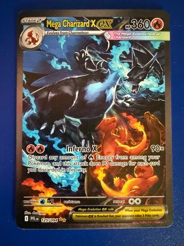 Mega Charizard X ex 125/094 Me02: Phantasmal Flames Holo - PSA 9 Potential 🔥 👀