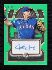 2023 Topps Definitive Collection Rookie Green 19/25 Josh Jung #DRA-JJ1 Auto 11o2